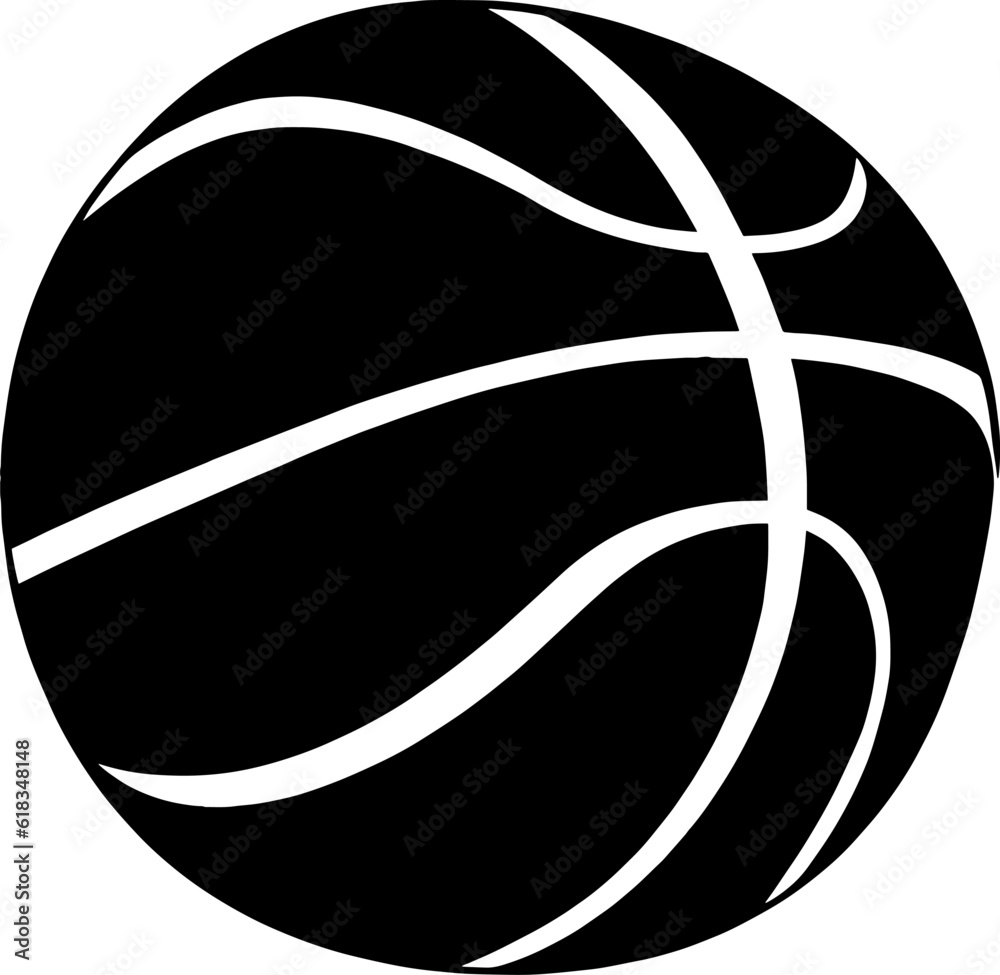 icon doodle basketball sport