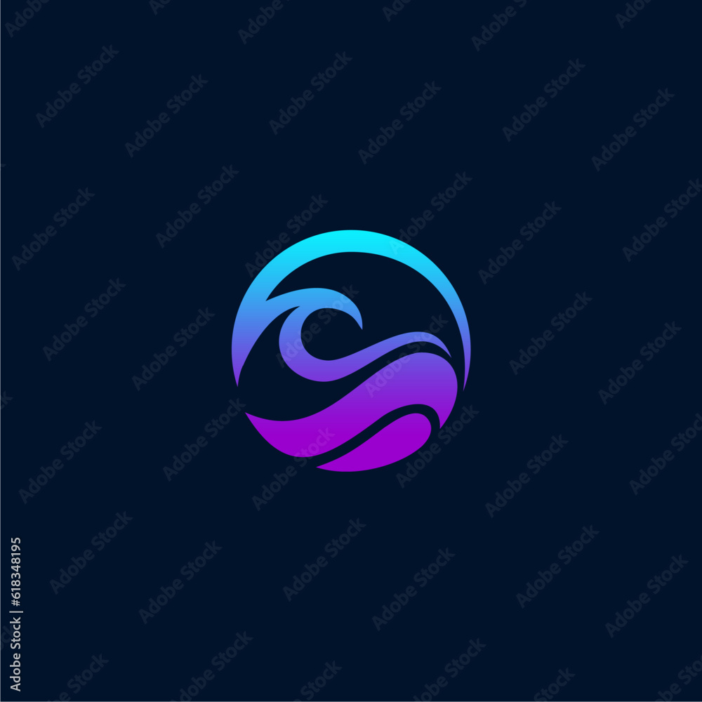 wave sun and blue gradient colour wave sun and blue gradient colour