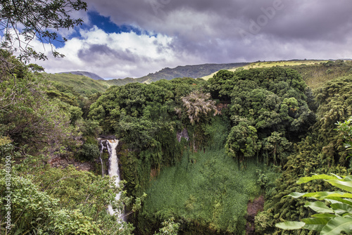 Beautiful waterfalls in the island of Hawaii, Maui