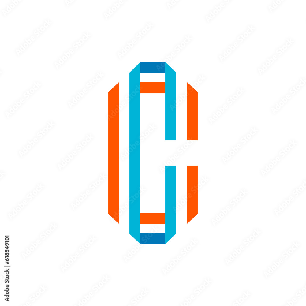 Monogram design vector logo. Monogram initial letter mark C logo design Monogram design vector logo. Monogram initial letter mark C logo design