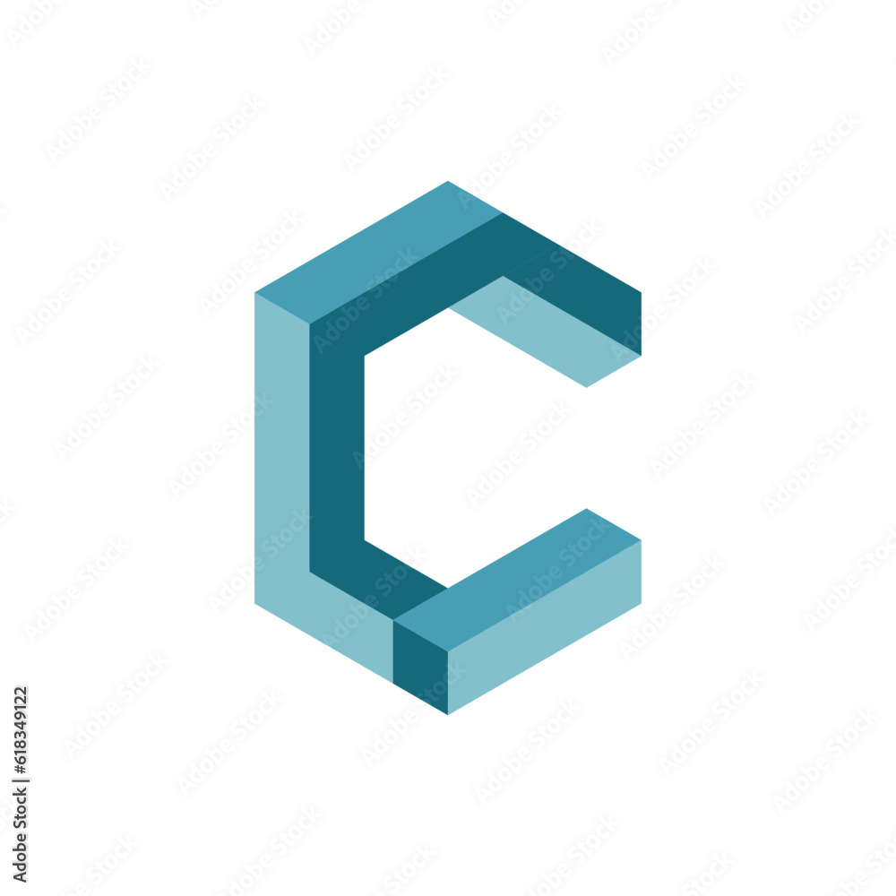 Monogram design vector logo. Monogram initial letter mark C logo design Monogram design vector logo. Monogram initial letter mark C logo design