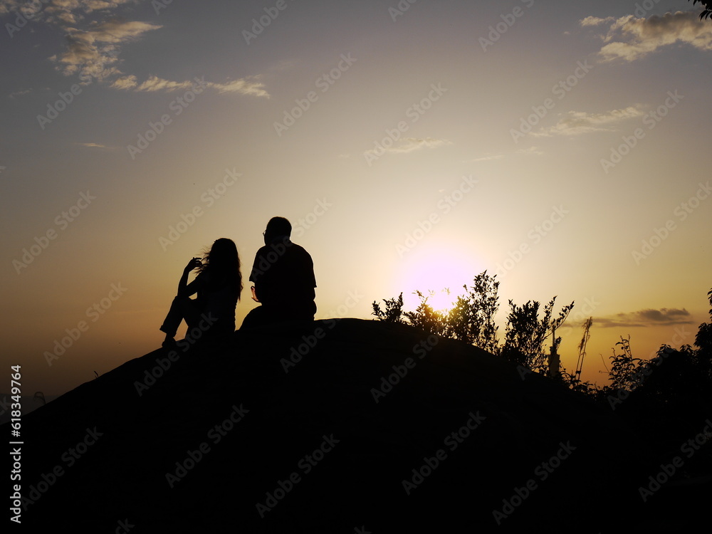 Fototapeta premium People silhouette.