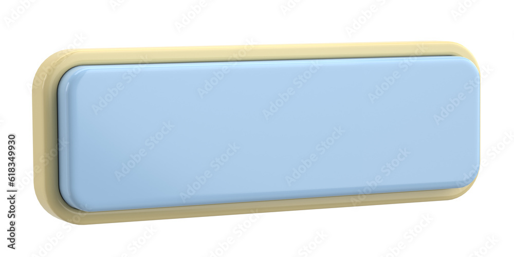 3D button. Empty button. 3D illustration. 3D button. Empty button. 3D illustration.