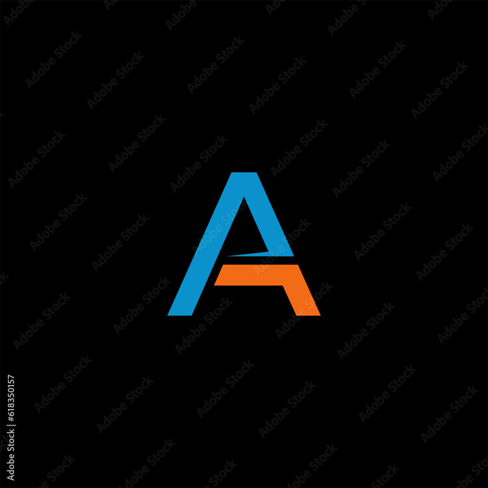 Letter A logo, Letter A line logo design Letter A logo, Letter A line logo design