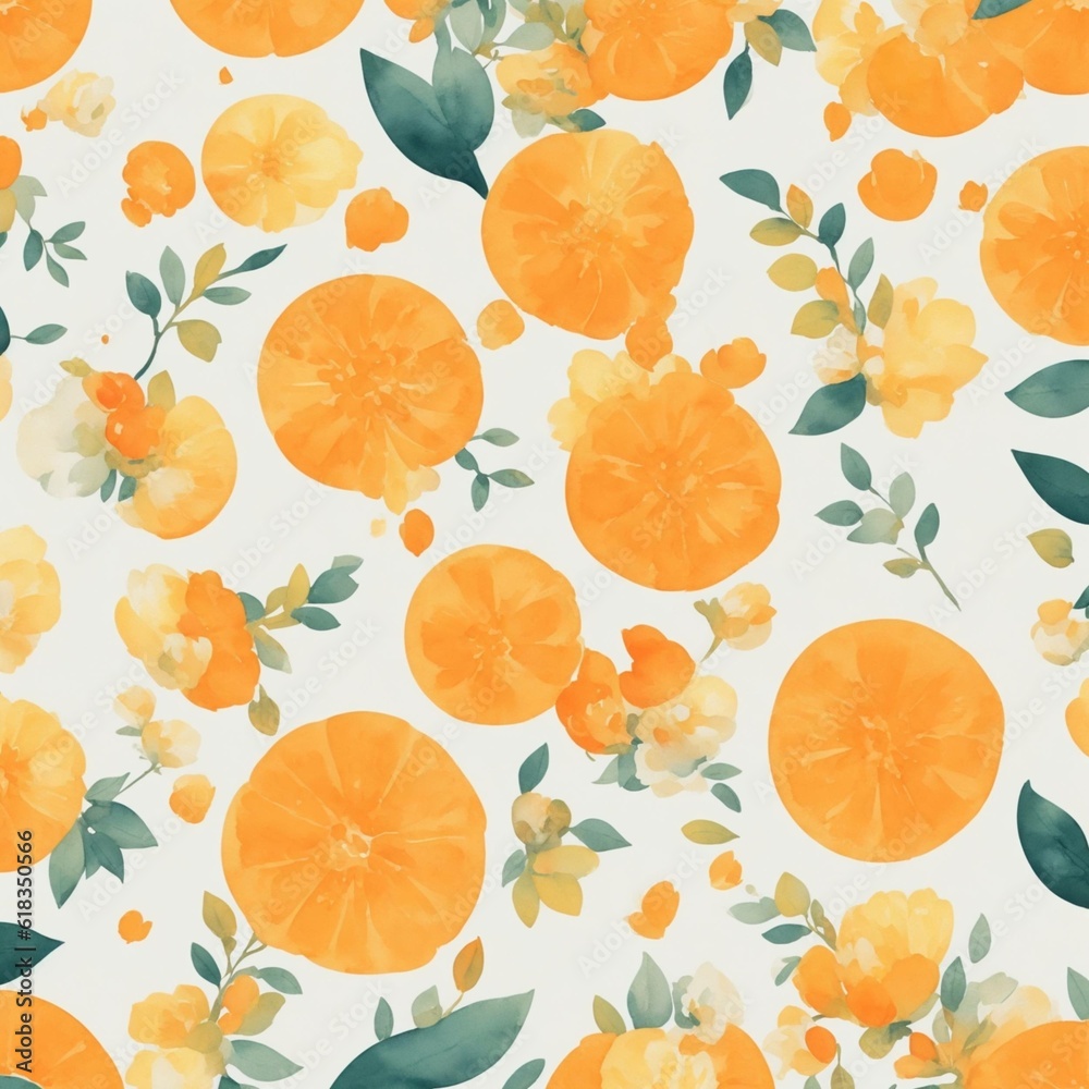 seamless pattern with oranges seamless pattern with oranges