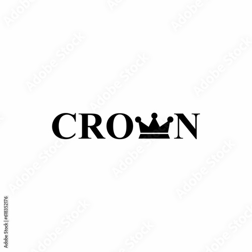 crown logo design, logotype and vector logo