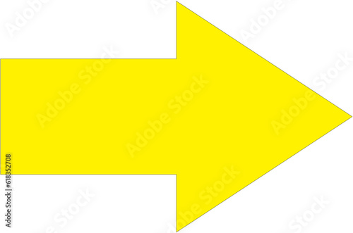 yellow arrow sign