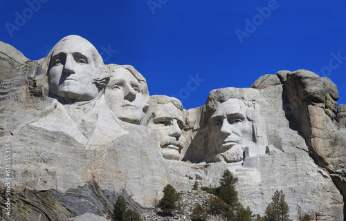 The four presidents at Mount Rushmore National Park in South Dakota 