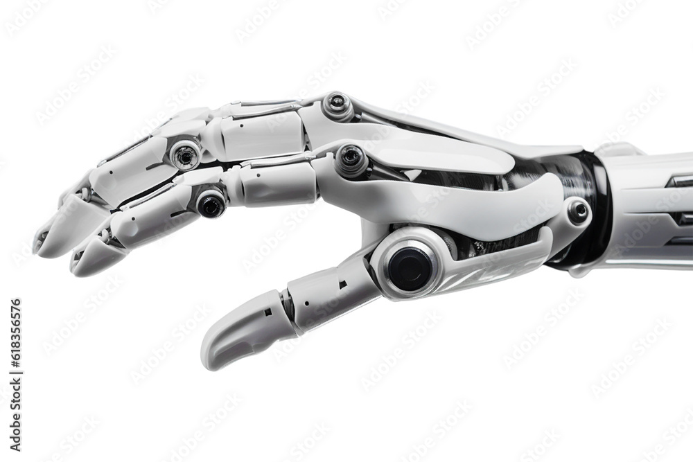 Hyper-Realistic Robotic Hand Illustrating the Future of Technology and Innovation. generated ai