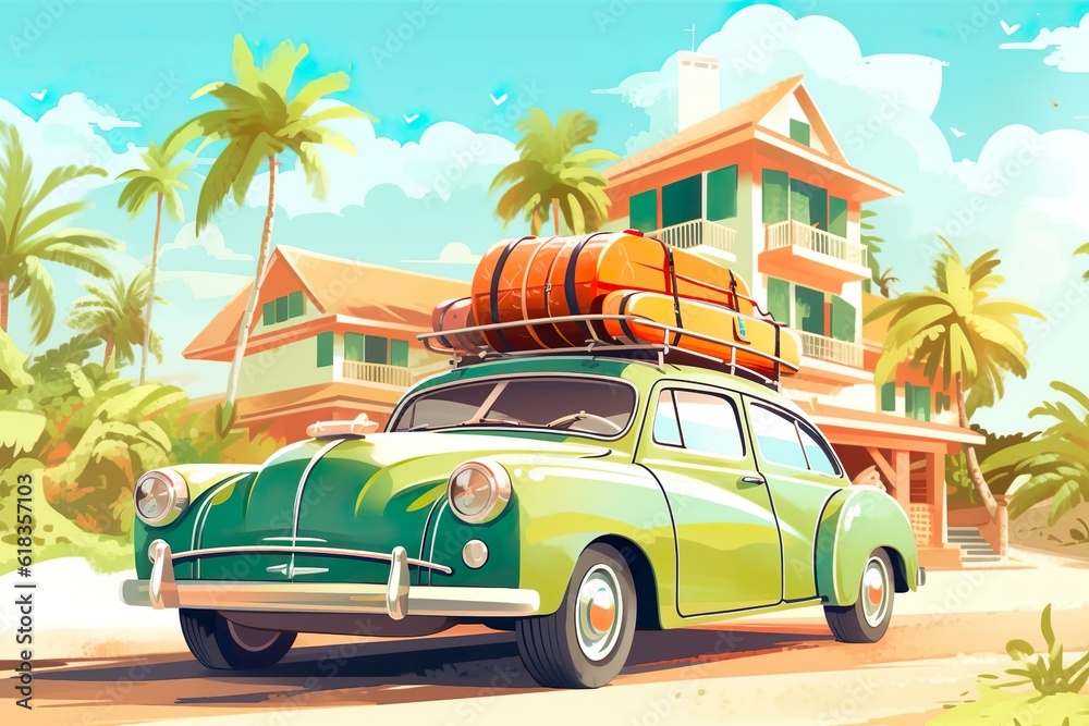 Ultimate Summer Escape: Green Car