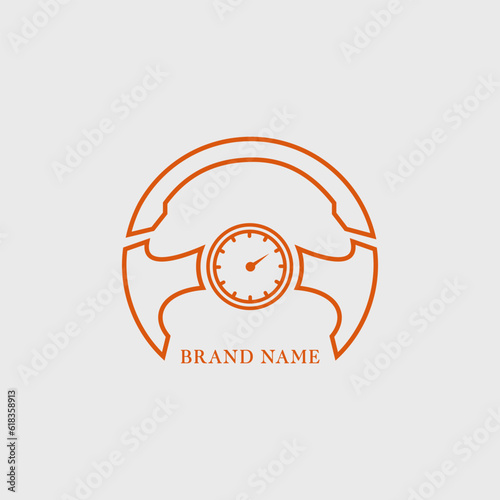 Car steering wheel logo