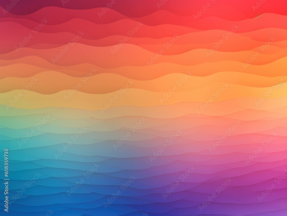 multi coloured rainbow color background wallpaper with gradients, generative ai