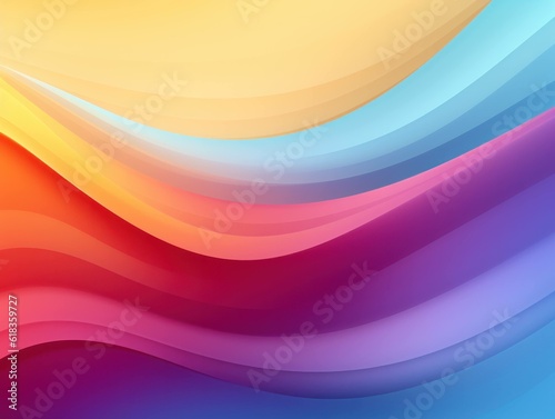 multi coloured rainbow color background wallpaper with gradients  generative ai