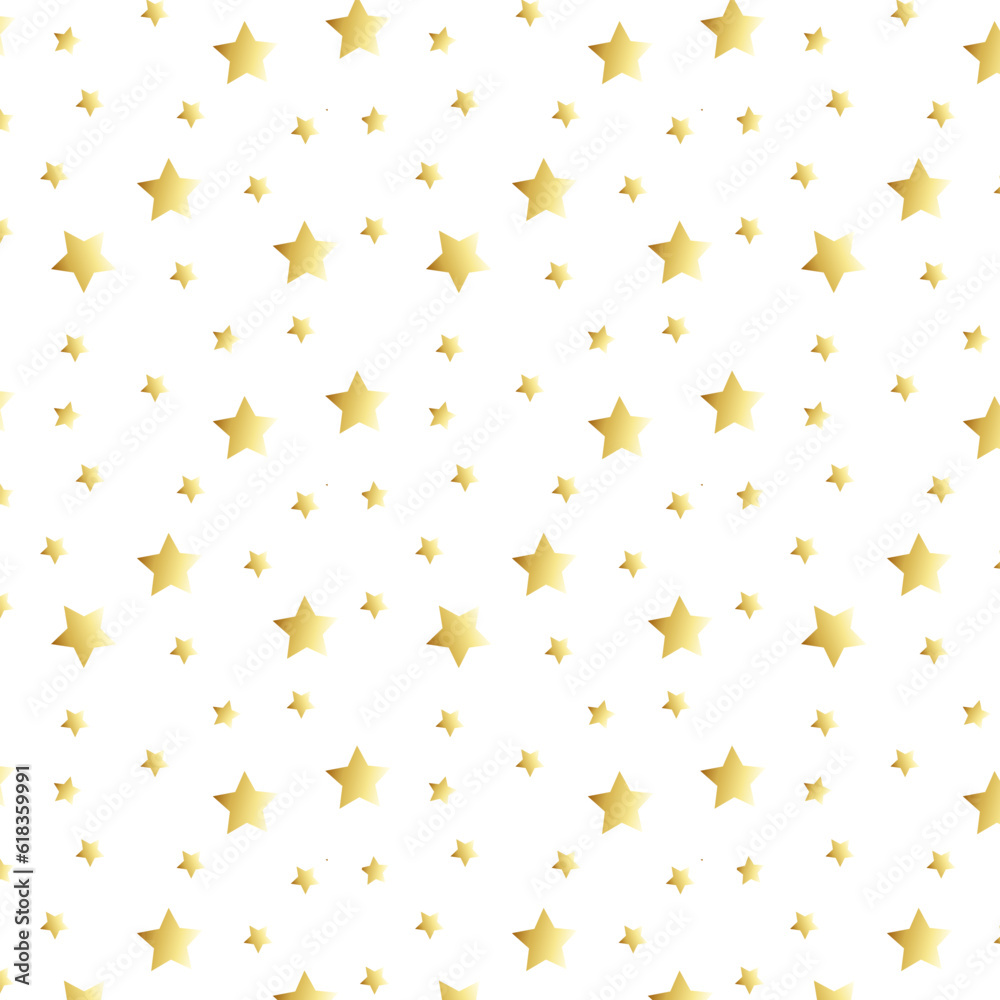 Gold stars isolated on white background. Seamless pattern, abstract festive background. Background for paper, cover, fabric, interior decor. Gold stars isolated on white background. Seamless pattern, abstract festive background. Background for paper, cover, fabric, interior decor.