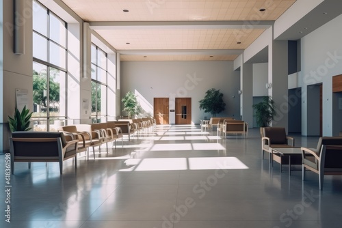 Inside hospital lobby hospital waiting area photography © NikahGeh