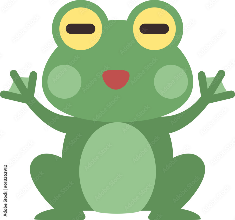 Obraz premium 개구리 캐릭터