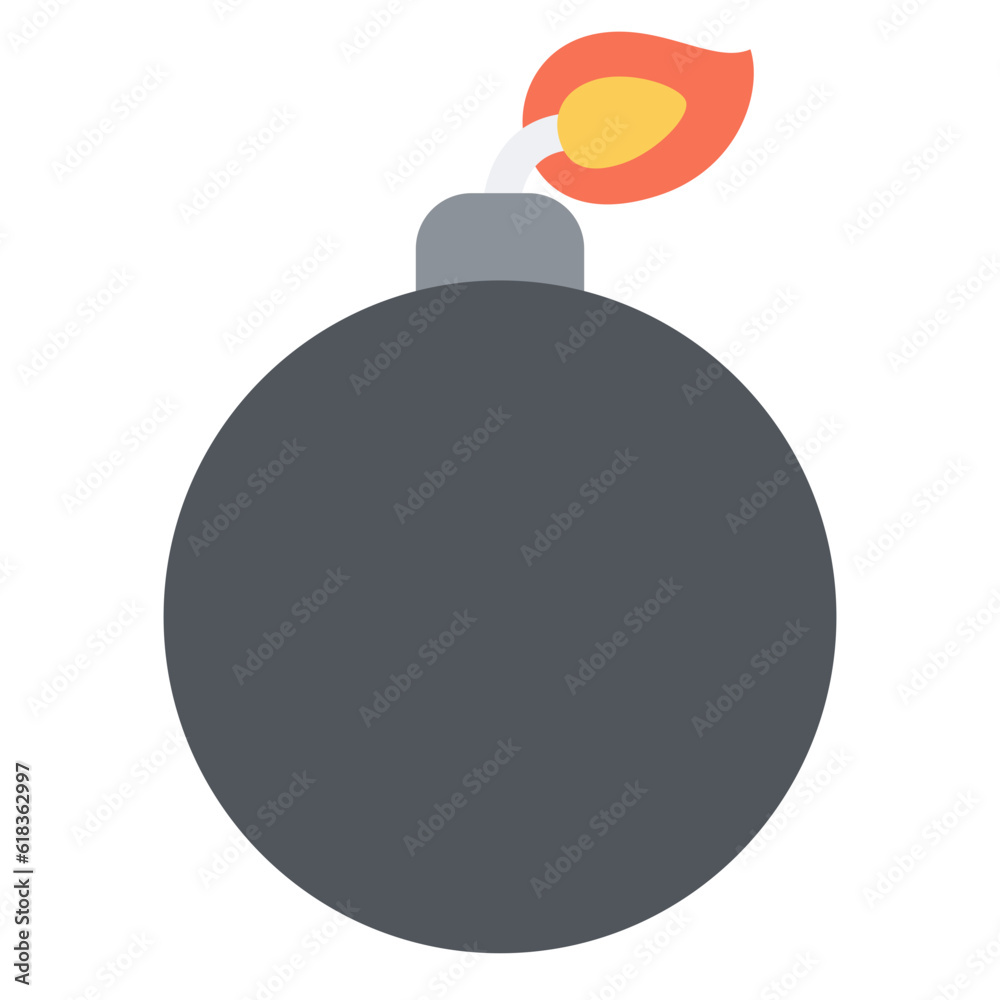 Fototapeta premium bomb vector icon