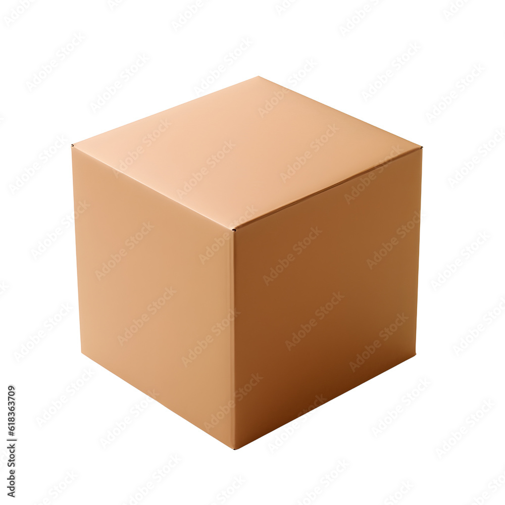 Fototapeta premium Cardboard box Container for Mockup, Packaging and Shipping