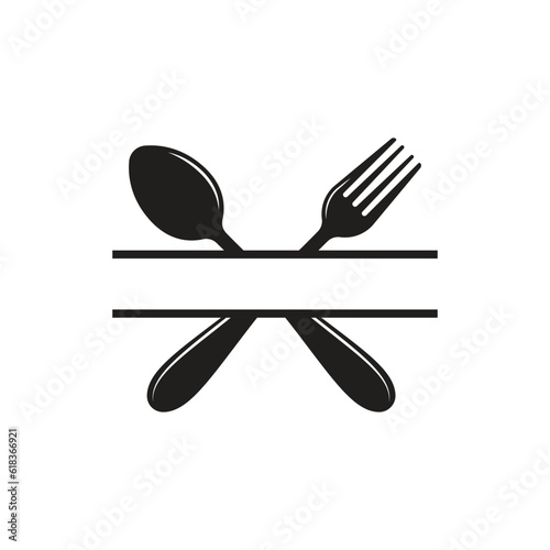 spoon and fork icon photo