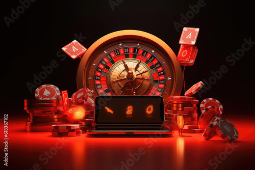 casino tokens or casino chips background