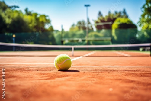 outdoor tennis court tools and equipment photography