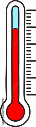 thermometer vector element