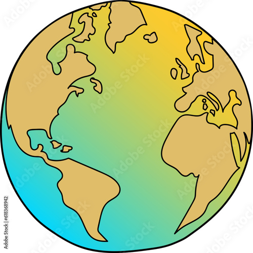 hot world vector element