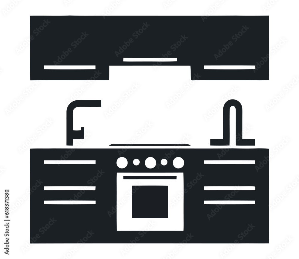 Modern kitchen symbolize domestic simplicity Modern kitchen symbolize domestic simplicity