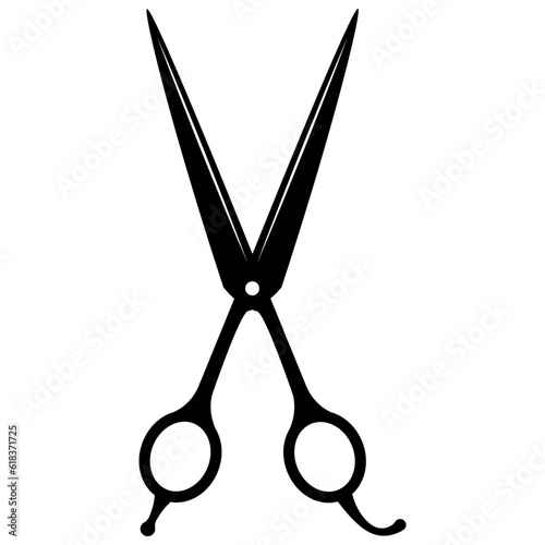barber scissors silhouette	