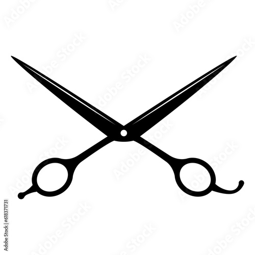 barber scissors silhouette 