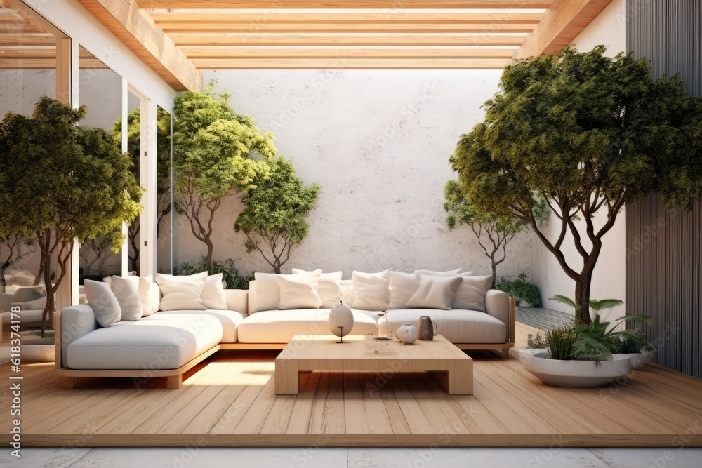 realistic garden on the terrace design ideas photography