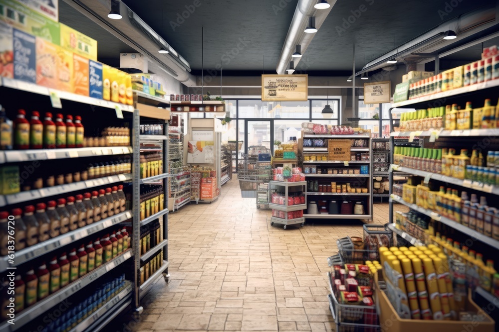realistic grocery Shop interior design ideas photography