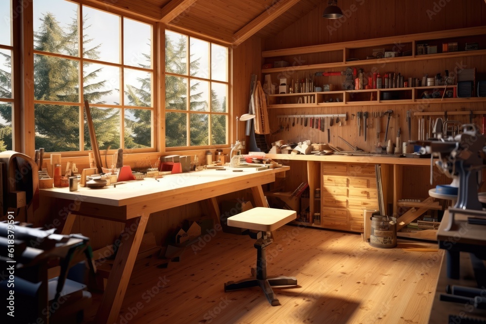 realistic Workbench minimalist design ideas photography