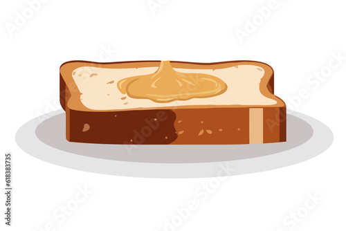Gourmet meal with dessert and butter