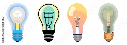 light bulb set,電球セット①,SVG ,PNG