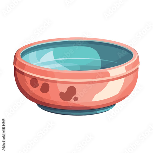 ceramic plate on white background