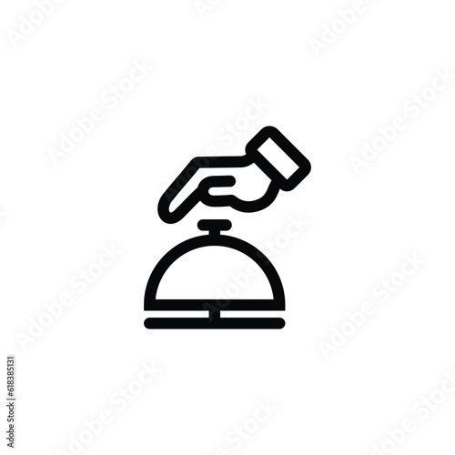 Hotel bell icon vector design trendy