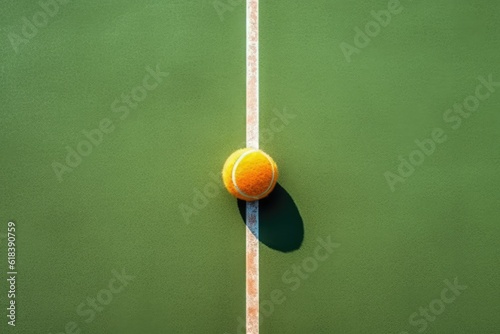 tennis court flat lay photography