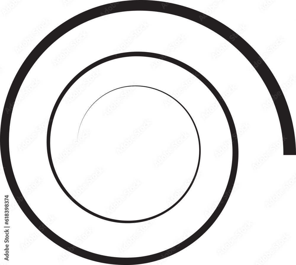 Spiral swirl icon Spiral swirl icon