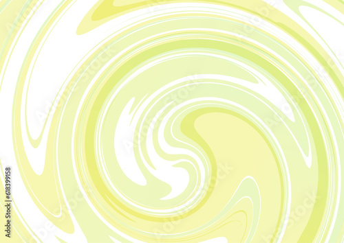 明るい黄色の回転ウェーブ