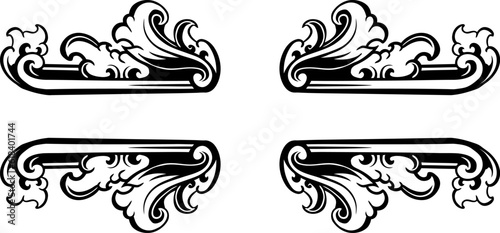 ornaament pattern frame line art
