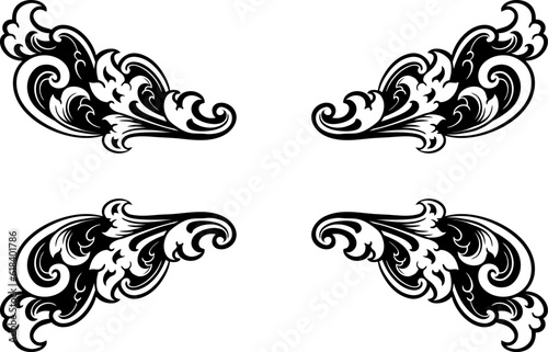 ornament pattern frame line art