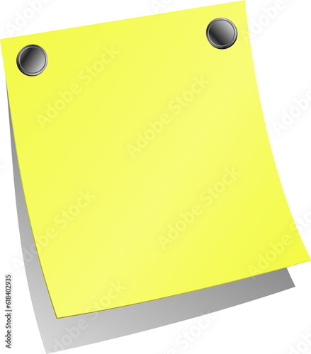 paper notes with pins white stickers or notepad