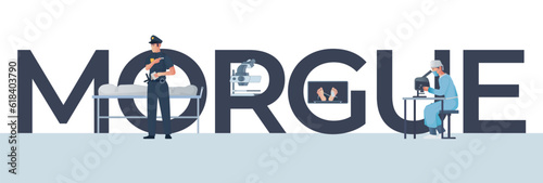 Morgue Pathologist Text Composition