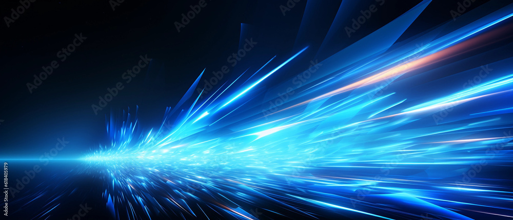 Vector Abstract, science, futuristic, energy technology concept. Digital image of light rays, stripes lines with blue light background Vector Abstract, science, futuristic, energy technology concept. Digital image of light rays, stripes lines with blue light background