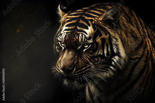 Black golden tiger