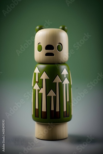 Product photograph of a forest sosaku kokeshi3  photo