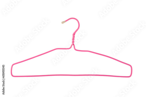 фотографія Plastic clothes hanger isolated on transparent background