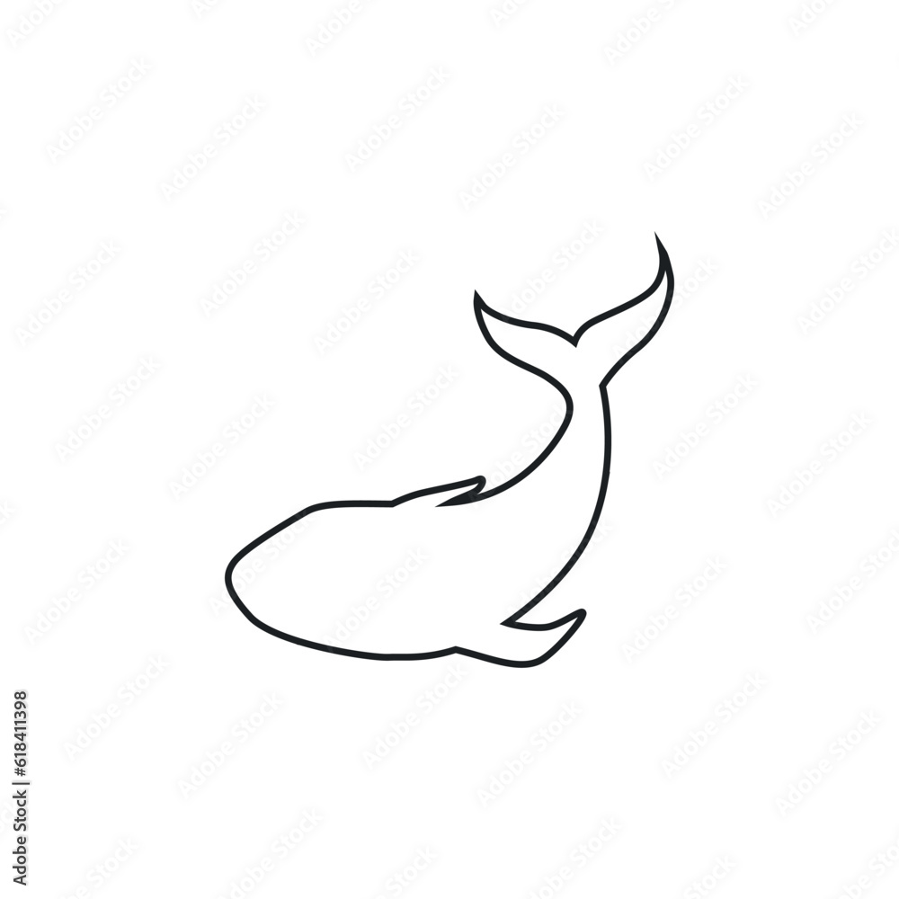Whale icon vector. Sperm whale illustration sign. Fish symbol. Ocean logo. Whale icon vector. Sperm whale illustration sign. Fish symbol. Ocean logo.