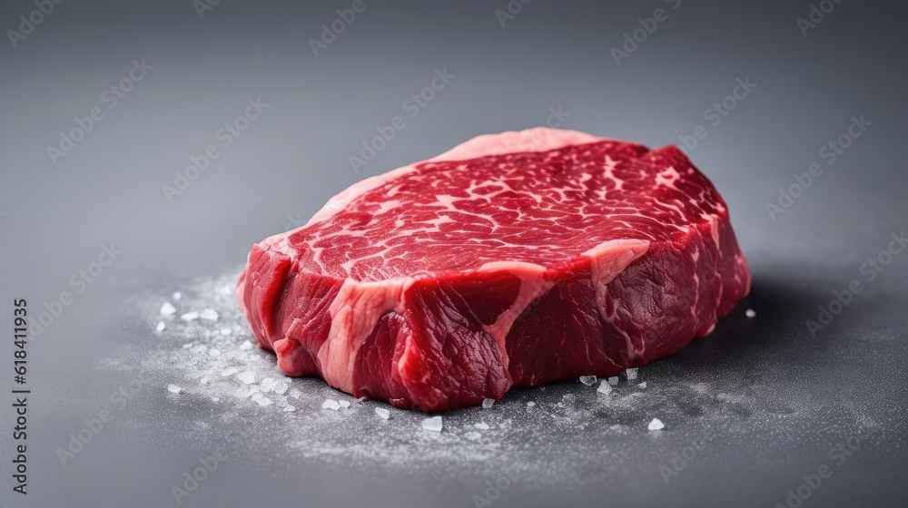 Fototapeta premium Lab-Grown Cultivated Meat, Sustainable and Ethical Alternative to Farming